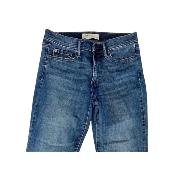 GAP 1969 Jeans Perfect Boot Stretch Faded Denim Blue Women’s Size 29 Short - Picture 2 of 9